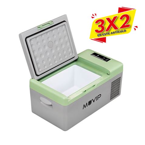 NEVERA DE COMPRESOR PORTATIL 15 LITROS 50W MUVIP (3 X 2)