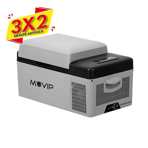 NEVERA DE COMPRESOR PORTATIL 20 LITROS 45W MUVIP (3 X 2)