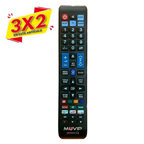 MANDO A DISTANCIA UNIVERSAL SERIE LARGE SMART TV MUVIP (3 X 2)