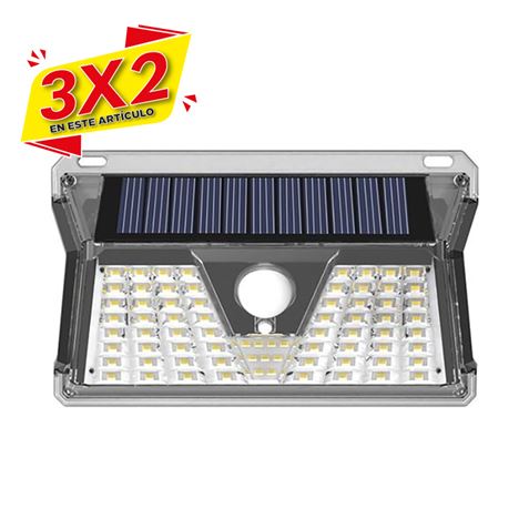 APLIQUE LED SOLAR 260LM NEGRO ELBAT (3 X 2)