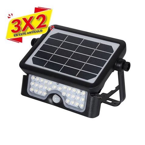 FOCO LED SOLAR 5W 500LM MULTIFUNCIÓN ELBAT (3 X 2)