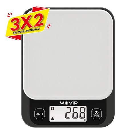 BASCULA DE COCINA DIGITAL SUPER SLIM MUVIP (3 X 2)