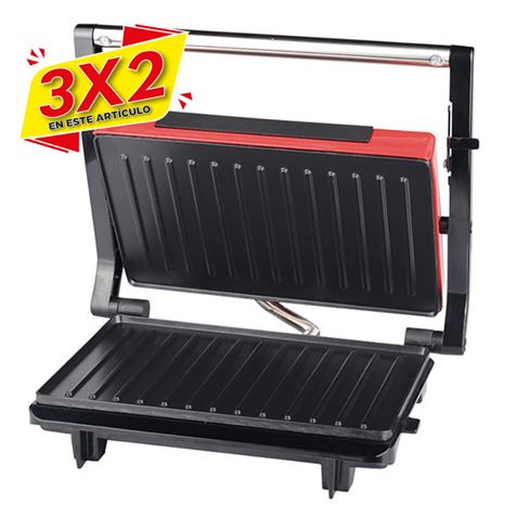 SANDWICHERA INOX GRILL 750W ROJA MUVIP (3 X 2)
