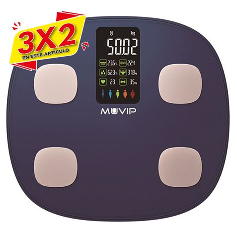 BASCULA DIGITAL SMART BODY BLUETOOTH MUVIP (3 X 2)