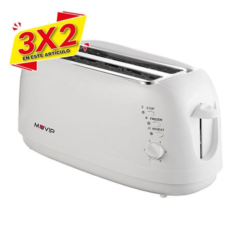 TOSTADORA DE PAN 1300W 4 REBANADAS MUVIP (3 X 2)