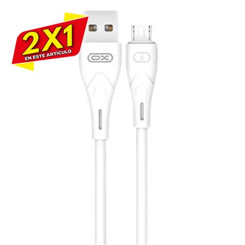 CABLE NB146 CARGA RAPIDA SILICONA USB - MICRO USB | 2.4A | 1 MTR (2 X 1)