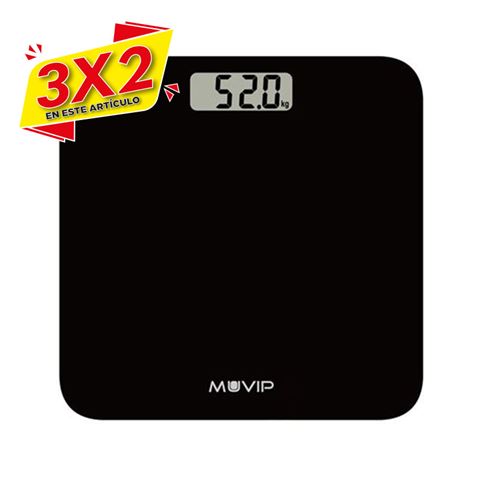 BASCULA DIGITAL BAÑO BLACK DESIGN MUVIP (3 X 2)