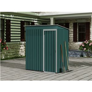 CASETA DE METAL | PUERTAS CORREDERAS 91X151X182CM (1.37M2) VERDE SUNGARDEN - SG0128-1