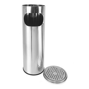 PAPELERA CON CENICERO ACERO INOX 59CM CONFORTIME - BY01061469142.