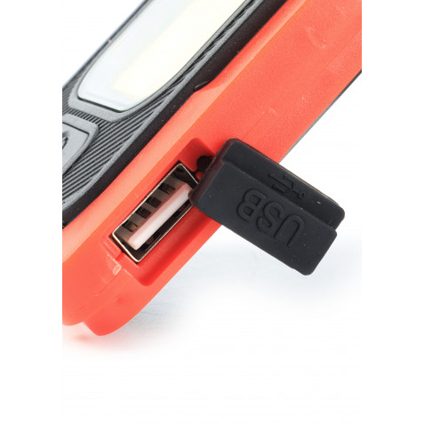 LINTERNA LED RECARGABLE SOLAR CON POWERBANK MADER - 89283-3