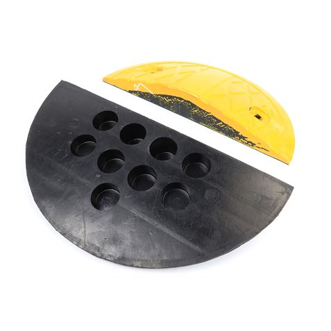 REDUCTOR DE VELOCIDAD ACABADO REDONDO 17X35X5CM 2 UNIDADES MADER - 65043-1