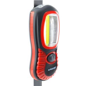 LINTERNA LED RECARGABLE 220LM + 15LM CON IMAN Y GANCHO MADER - 89280-1