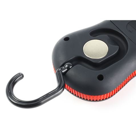 LINTERNA LED RECARGABLE 220LM + 15LM CON IMAN Y GANCHO MADER - 89280-3