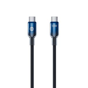 CABLE NYLON TRENZADO TIPO C TIPOC HASTA 100W 1 METRO NEGRO FOREVER - GSM187034