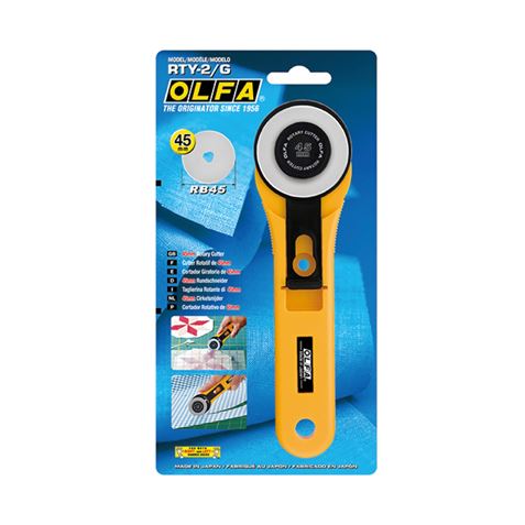 CUTTER ROTATIVO CON CUCHILLA CIRCULAR 45MM OLFA - 20083-1