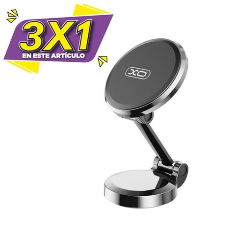 SOPORTE TELEFONO PARA COCHE MAGNETICO PLEGABLE C133 XO (3 X 1)