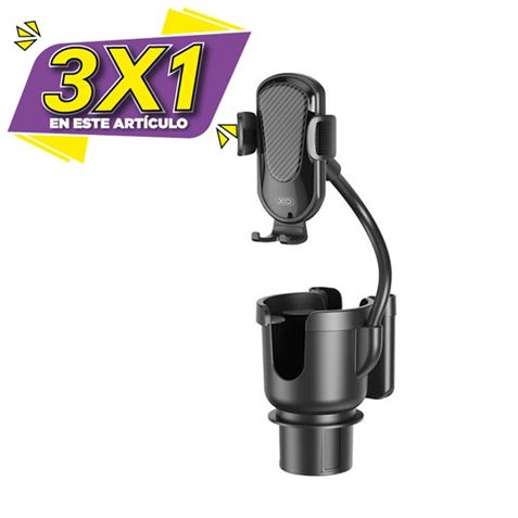 SOPORTE DE MOVIL PARA POSAVASOS CON DOBLE FUNCION C140 XO (3 X 1)