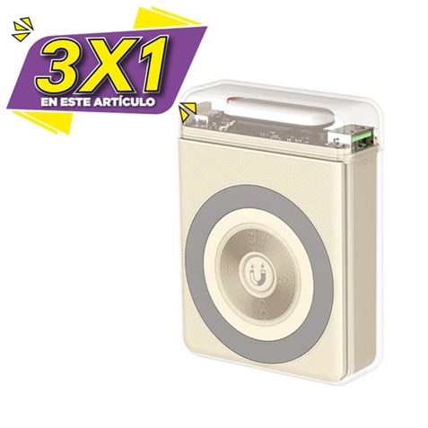 POWERBANK MAGNÉTICA MINI PR226 LED 10000MAH USB + TIPO C BLANCO XO (3 X 1)