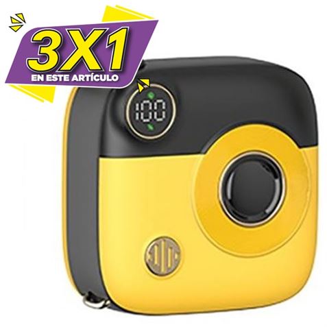 POWERBANK MAGNÉTICA MINI PR223 10000MAH | TIPO C AMARILLA/NEGRA XO (3 X 1)