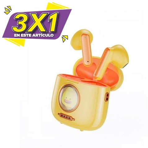 AURICULARES TWS G6 KIDS AMARILLO XO (3 X 1)