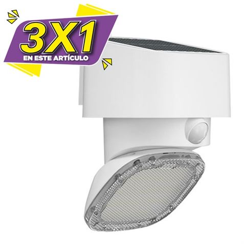 FOCO SOLAR DESIGN SERIE PRO 2000LM BLANCO ELBAT (3 X 1)