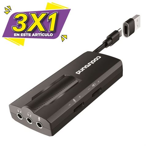TARJETA DE SONIDO 7.1 EXTERNA GAME COOLSOUND (3 X 1)