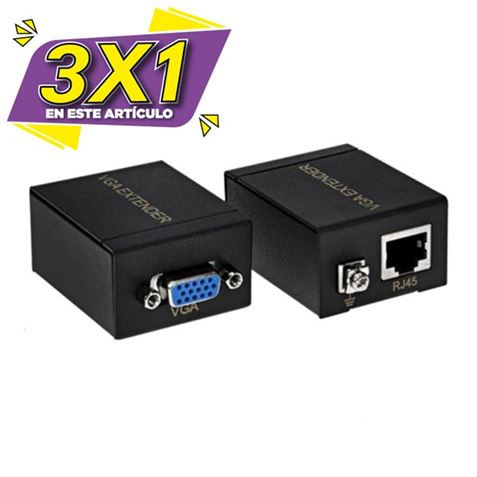 EXTENDER VGA 60 METROS UTP CROMAD (3 X 1)