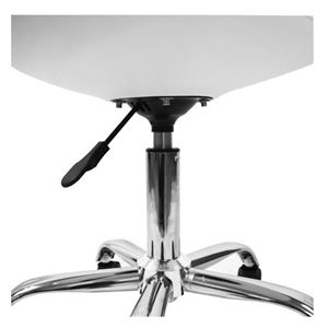 SILLA DE ESCRITORIO CON RUEDAS 97X47X58CM BLANCA - 80034-2 SILLA DE ESCRITORIO CON RUEDAS 97X47X58CM BLANCA - 80034-2