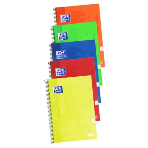 CUADERNO FOLIO CON ESPIRAL 80 HOJAS TAPA EXTRADURA OXFORD - 400122760