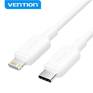 CABLE USB C A LIGHTNING | 3A | 1MTR BLANCO VENTION - LAKWF