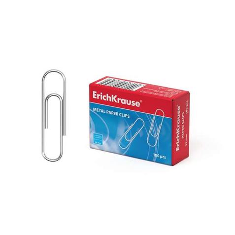 CAJA DE 100 UNIDADES DE CLIPS METALICOS 33MM ERICHKRAUSE - 7856