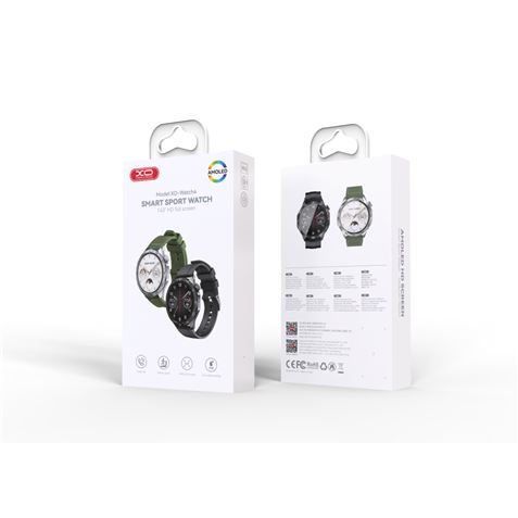 SMARTWATCH WATCH4 1.43" AMOLED | IP68 | NEGRO XO - XOWATCH4BK-2