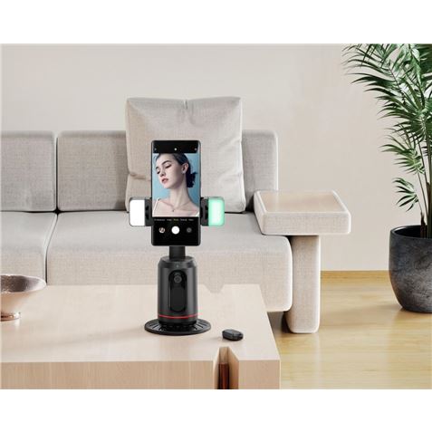 SOPORTE SMARTPHONE LUCES SEGUIMIENTO FACIAL 360 BLUETOOTH XO - XOSS16LED-1