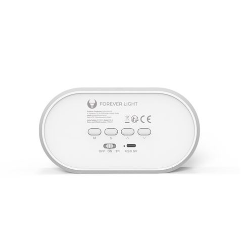 RELOJ DESPERTADOR CON LAMPARA LED RABBIT FOREVER - RTV100553-1