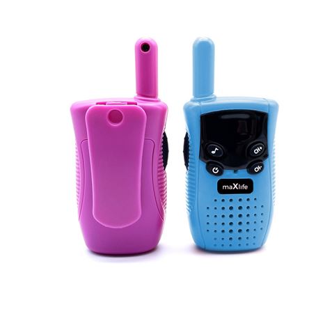 PACK 2 WALKIE TALKIE MXWT-100 AZUL ROSA MAXLIFE - OEM0200598