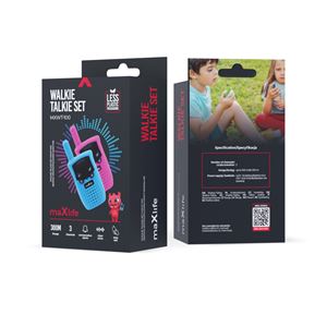 PACK 2 WALKIE TALKIE MXWT-100 AZUL ROSA MAXLIFE - OEM0200598-1