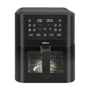FREIDORA DE AIRE DIGITAL 8 LITROS NEGRA CON VENTANA JOCCA - 2307N