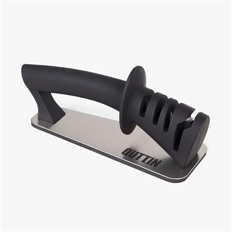 AFILADOR DE CUCHILLOS MANUAL NEGRO QUTTIN - MKT60535