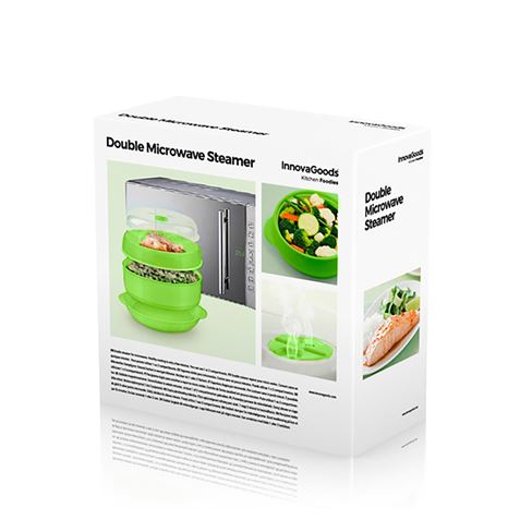 VAPORERA DOBLE PARA MICROONDAS INNOVAGOODS - 78823-3