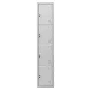 REACONDICIONADA TAQUILLA METÁLICA 4 PUERTAS 1800X300X500MM CROMAD - CR1180-1