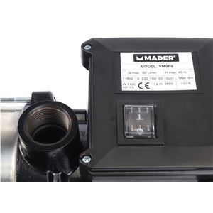 BOMBA ELÉCTRICA MULTICELULAR 1100W 90 L/MIN MADER - 69067-2