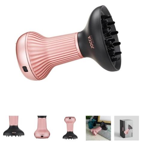 SECADOR DE PELO 800W CON DIFUSOR ESPECIAL RIZOS JOCCA - 2353