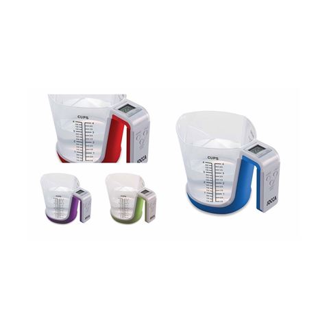 BASCULA DE COCINA CON JARRA MEDIDORA COLOR SURTIDO JOCCA - 7127S-1