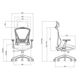 REACONDICIONADA SILLA OFICINA GAMA SENIOR SE4000 CROMAD - CR1124-4