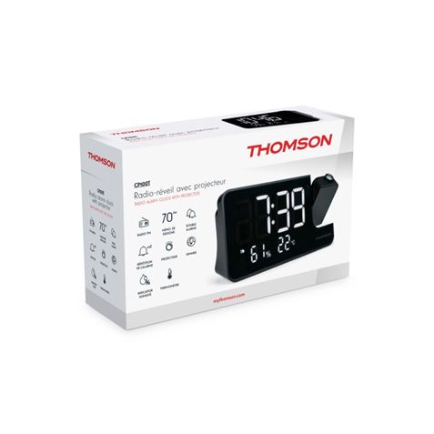 RADIO RELOJ DESPERTADOR CON PROYECCION CP100T THOMSON - CP100T-1