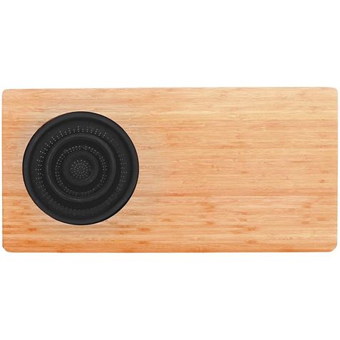 TABLA DE CORTAR CON ESCURRIDOR NEGRO | BAMBÚ | 58X29X1.8CM JOCCA - 1633N-2