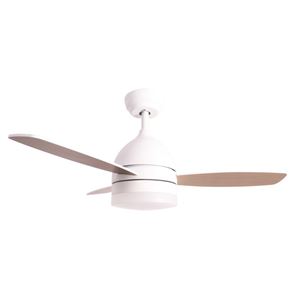 VENTILADOR DE TECHO 70W CON LUZ TRES TONALIDADES BLANCO JOCCA - 2172