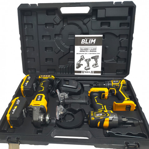 PACK 20V TALADRO + LLAVE IMPACTO +...