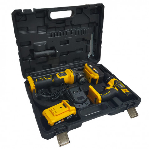 PACK 20V TALADRO PERCUTOR + RADIAL...