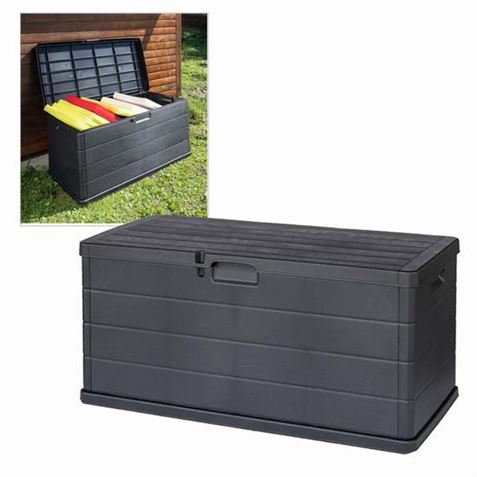BAUL DE JARDIN ANTRACITA ALPHA 118X59X57CM - 32178